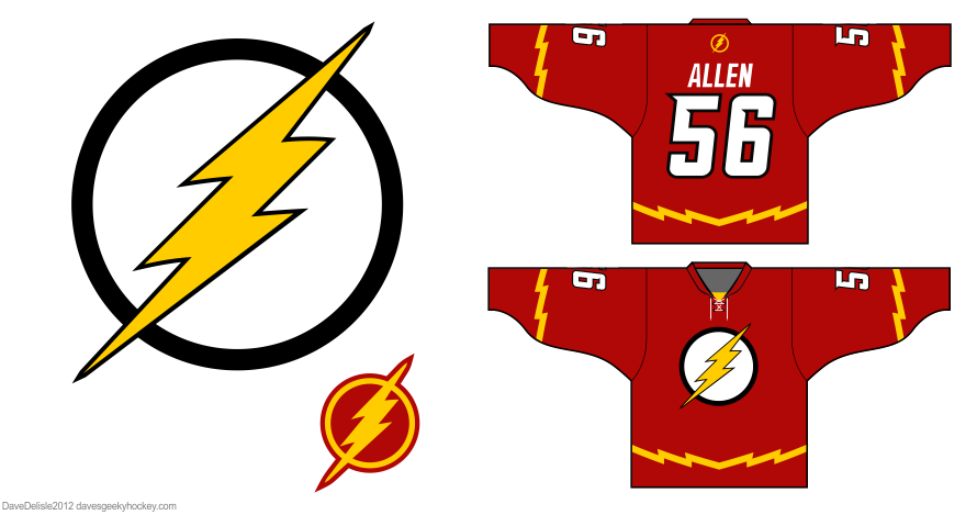 The Flash Hockey Jersey Design | Dave's 