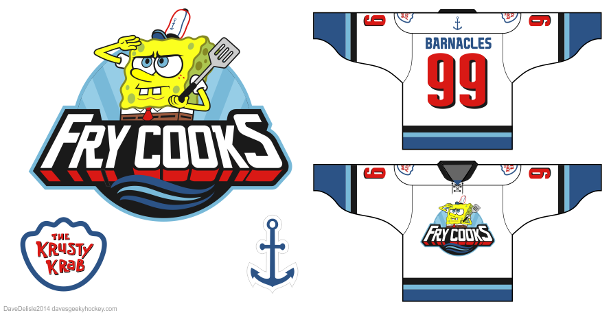 Spongebob Squarepants Hockey Jersey Design
