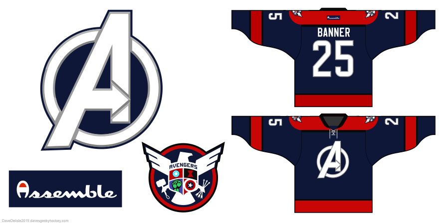 Avengers Hockey Jersey Design | Dave's 